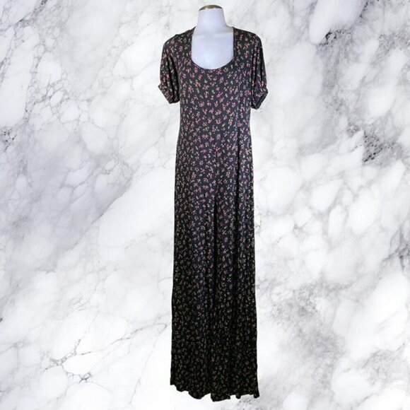 NastyGal Floral Print Square Neck Fitted Jumpsuit - Picture 4 of 12